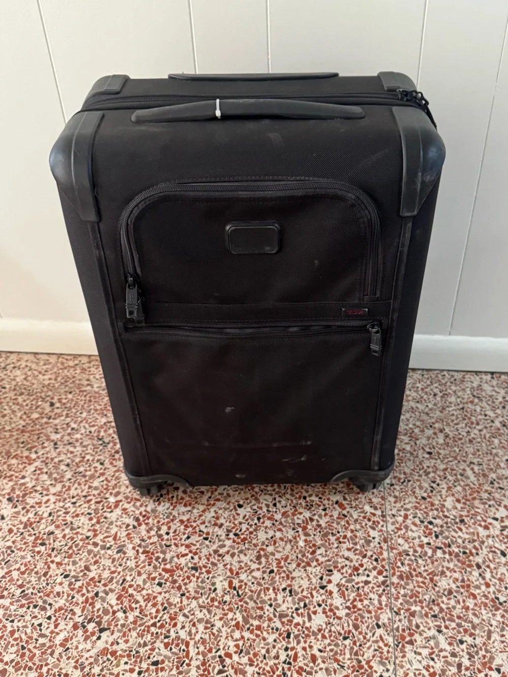 Tumi Black Rolling Carry-On Travel Suitcase
